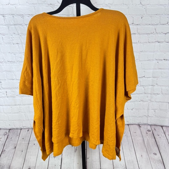 PULI Women's Pullover Cashmere Feel Viscose Shawl Loose Fitting Poncho One Size - Picture 5 of 6